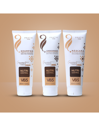 Linha de Nutrição Capilar para uso em casa, com a Linha Nutri Control você garante a nutrição profundo do fio, com reposição das ceramidas, proporcionando saúde aos fios e um liso espetacular com a manutenção da progressiva