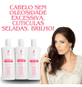 Shampoo e Condicionador de Hibisco, limpeza profunda, indicado para cabelos oleosos, previne os fios brancos