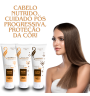 Linha de Nutrição Capilar para uso em casa, com a Linha Nutri Control você garante a nutrição profundo do fio, com reposição das ceramidas, proporcionando saúde aos fios e um liso espetacular com a manutenção da progressiva