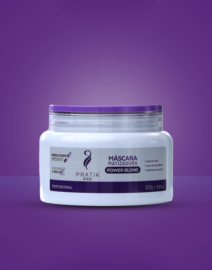 Linha Matizadora Profissional Máscara Power Blond 500g Matização